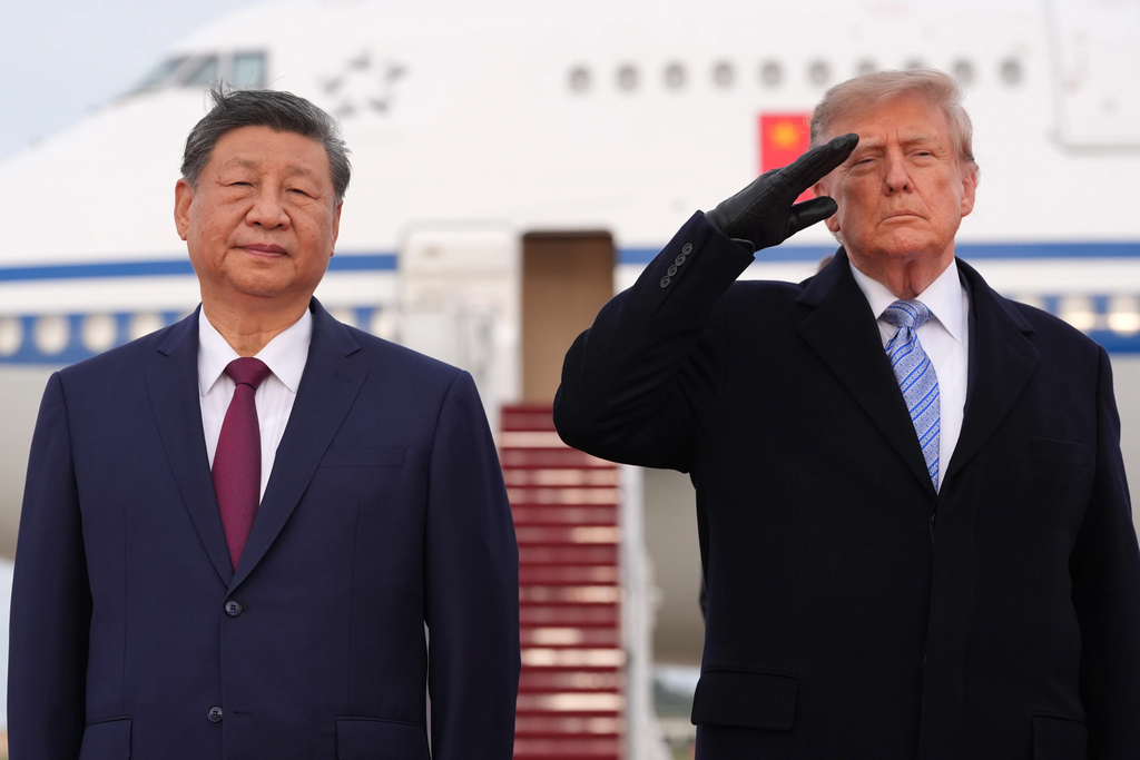 Xi Jinping and Donald Trump in USA
